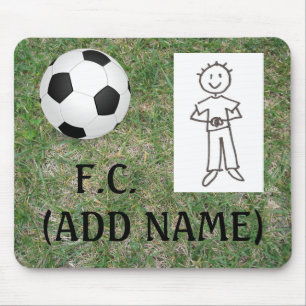 Machen Sie Ihren eigenen Fußball-Verein Mousepad