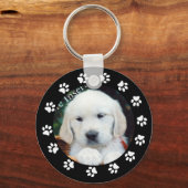 Machen Sie Ihren eigenen Hundewelpen-Schlüsselanhä Schlüsselanhänger (Vorderseite)