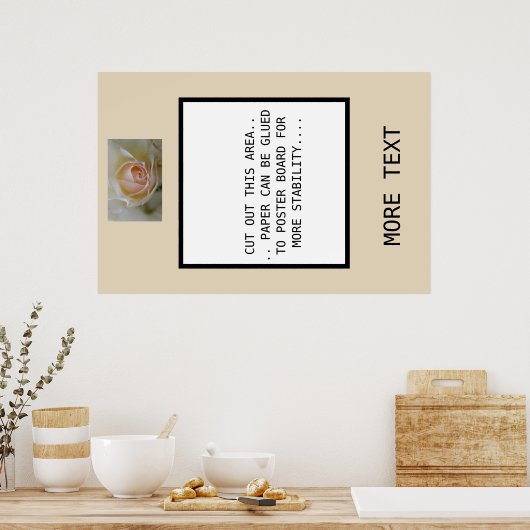 MACHEN SIE IHREN EIGENEN "INSTA - GRAM" FOTO FRAME POSTER (Küche)