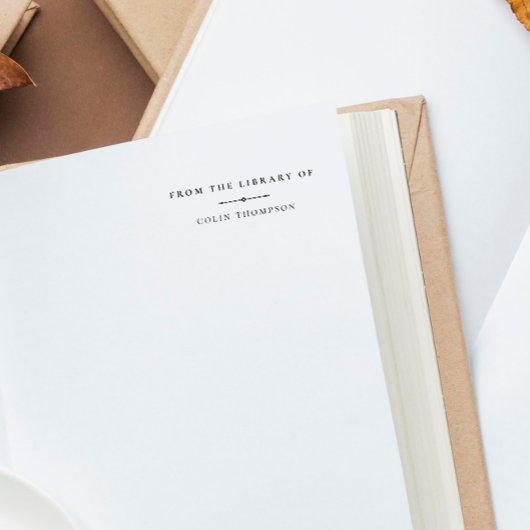 Machen Sie Ihren eigenen Klassiker aus der Bibliot Permastempel