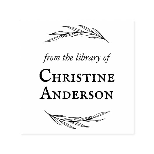 Machen Sie Ihren eigenen Kranz aus der Bibliothek Permastempel (Design)