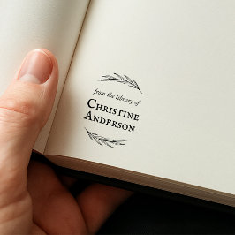 Machen Sie Ihren eigenen Kranz aus der Bibliothek Permastempel