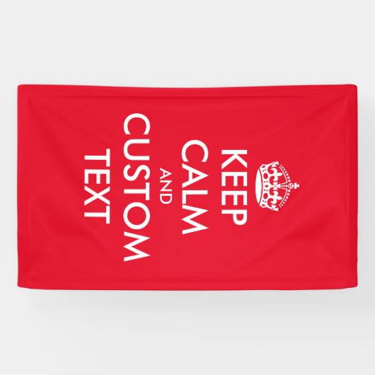 Machen Sie Ihren eigenen lustigen behalt ruhig und Banner (Horizontal)