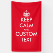 Machen Sie Ihren eigenen lustigen behalt ruhig und Banner (Vertikal)