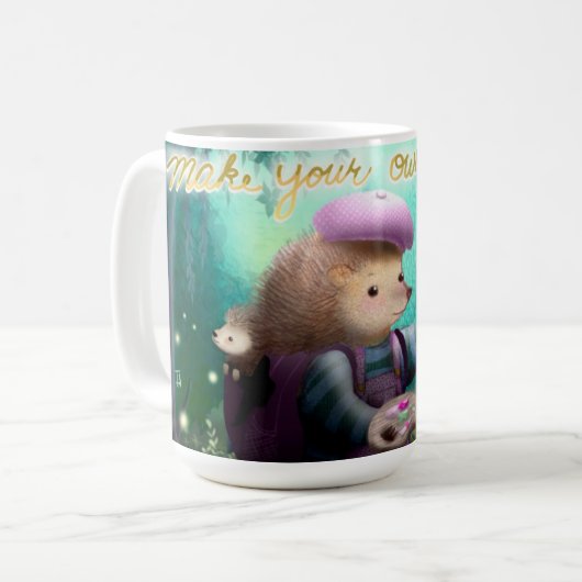 Machen Sie Ihren eigenen magischen Igel, Porcupine Kaffeetasse (Vorderseite Links)