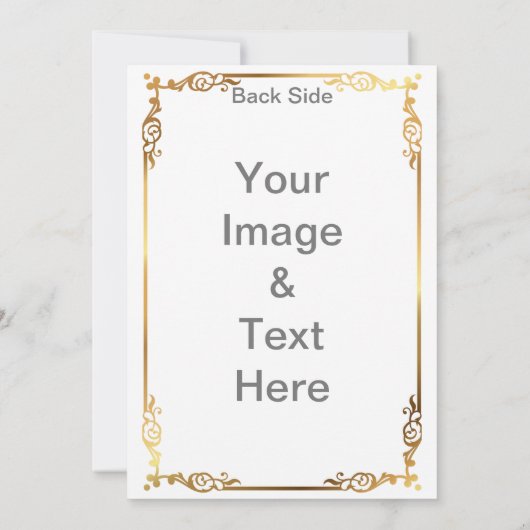 Machen Sie Ihren eigenen Matte 12x18 Front and Bac Einladung (Rückseite)