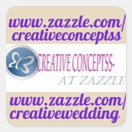 MACHEN SIE IHREN EIGENEN MINILABELS/GHIRA-PLATZ. QUADRATISCHER AUFKLEBER