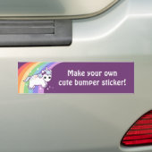 Machen Sie Ihren eigenen niedlichen Unicorn Autoaufkleber (Auf Auto)