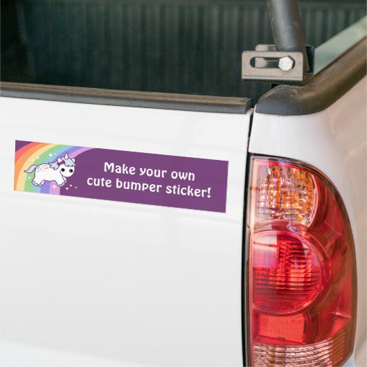 Machen Sie Ihren eigenen niedlichen Unicorn Autoaufkleber (Auf Lkw)