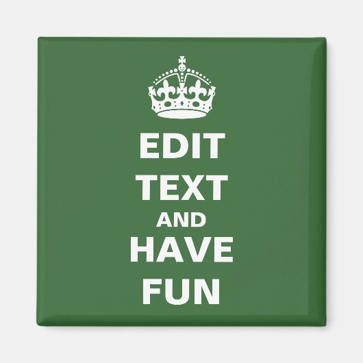 Machen Sie Ihren eigenen Parodie-Magneten! Magnet (Vorne)