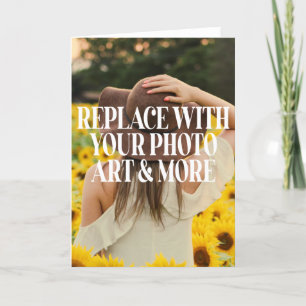 Machen Sie Ihren eigenen QR-Code auf der Rückkarte Dankeskarte