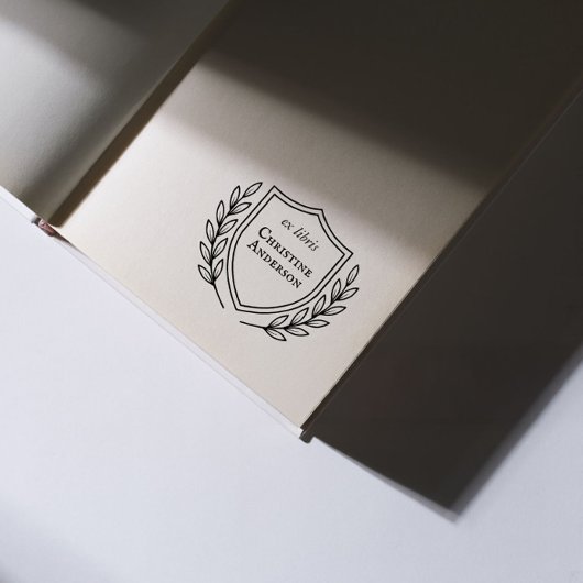 Machen Sie Ihren eigenen Schild aus der Bibliothek Permastempel