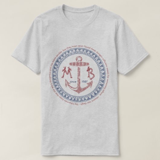 Machen Sie Ihren eigenen Vintagen Anker T-Shirt (Design vorne)