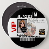 Machen Sie Ihren eigenen VIP-Durchlauf 8 Button (Vorne & Hinten)