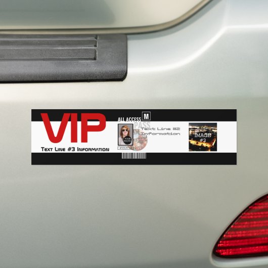Machen Sie Ihren eigenen VIP Pass 8 Wege zu person Autoaufkleber (Auf Auto)