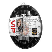 Machen Sie Ihren eigenen VIP Pass 8 Wege zu person Dartscheibe (Vorderseite rechts)