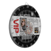 Machen Sie Ihren eigenen VIP Pass 8 Wege zu person Dartscheibe (Vorderseite Links)