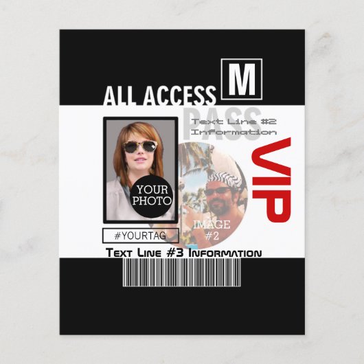 Machen Sie Ihren eigenen VIP Pass 8 Wege zu person Flyer (Vorne)