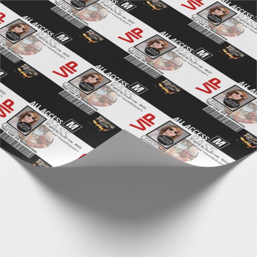 Machen Sie Ihren eigenen VIP Pass 8 Wege zu person Geschenkpapier (Ecke)