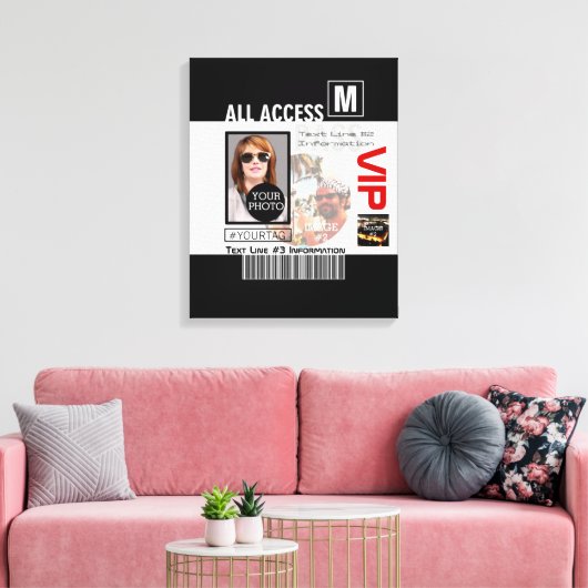 Machen Sie Ihren eigenen VIP Pass 8 Wege zu person Leinwanddruck (Insitu (Wohnzimmer))