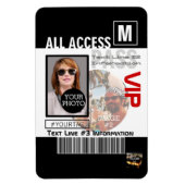 Machen Sie Ihren eigenen VIP Pass 8 Wege zu person Magnet (Vertikal)