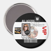 Machen Sie Ihren eigenen VIP Pass 8 Wege zu person Magnet (Vorderseite/Rückseite)