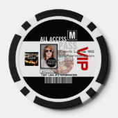 Machen Sie Ihren eigenen VIP Pass 8 Wege zu person Pokerchips (Rückseite)