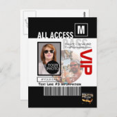 Machen Sie Ihren eigenen VIP Pass 8 Wege zu person Postkarte (Vorne/Hinten)