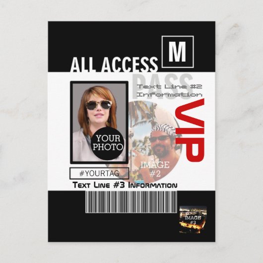 Machen Sie Ihren eigenen VIP Pass 8 Wege zu person Postkarte (Vorderseite)