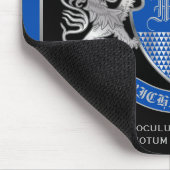 Machen Sie Ihren eigenen Wappen blaue Silberlöwe E Mousepad (Ecke)