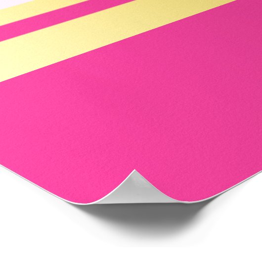 Machen Sie Ihren eigenen Wappen Pink Gold Crown Pe Poster (Ecke)