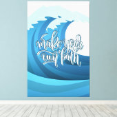 Machen Sie Ihren eigenen Weg | Motivierend Angebot Leinwanddruck (Insitu (Holzboden))