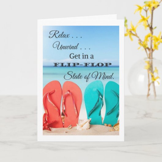 ***MACHEN SIE IHREN GEBURTSTAG "STRAND"*** KARTE (Gelbe Blume)