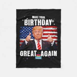 Machen Sie Ihren Geburtstag wieder großartig Fleecedecke