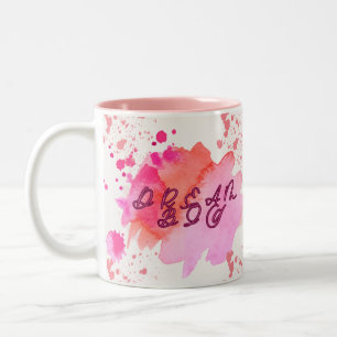 Machen Sie Ihren größten Traum bunt Zweifarbige Tasse