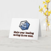 Machen Sie Ihren heilenden rettenden Throw bald Karte (Gelbe Blume)