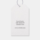 Machen Sie Ihren Hund lächeln Sie echter Anwesen P Geschenkanhänger (Rückseite)