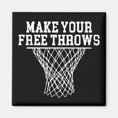 Machen Sie Ihren kostenlosen Thread Vintag Basketb Magnet (Vorne)