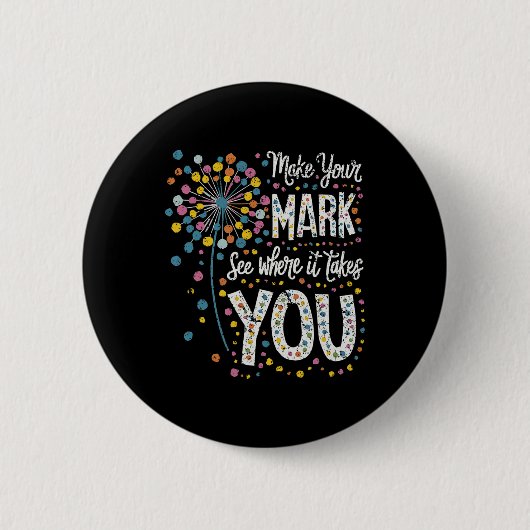 Machen Sie Ihren Mark Happy Dot Day 2024 Lüster Button (Vorderseite)