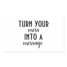 Machen Sie Ihren Mess zu einer Botschaft