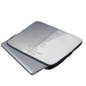 Machen Sie Ihren Namen oder Ihre Nachricht mit Cro Laptopschutzhülle (Vorne Knopf)