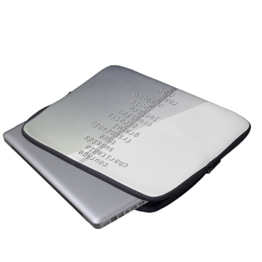 Machen Sie Ihren Namen oder Ihre Nachricht mit Cro Laptopschutzhülle (Vorne Knopf)