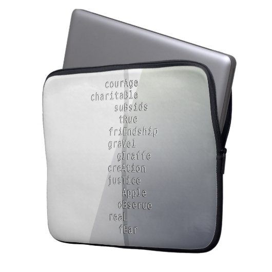 Machen Sie Ihren Namen oder Ihre Nachricht mit Cro Laptopschutzhülle (Vorderseite Links)