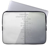 Machen Sie Ihren Namen oder Ihre Nachricht mit Cro Laptopschutzhülle (Vorderseite)