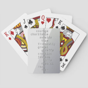 Machen Sie Ihren Namen oder Ihre Nachricht mit Cro Spielkarten