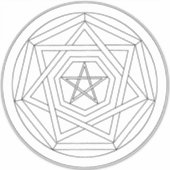 Machen Sie Ihren Sigil Sigillum Dei Aufkleber (Vorderseite)