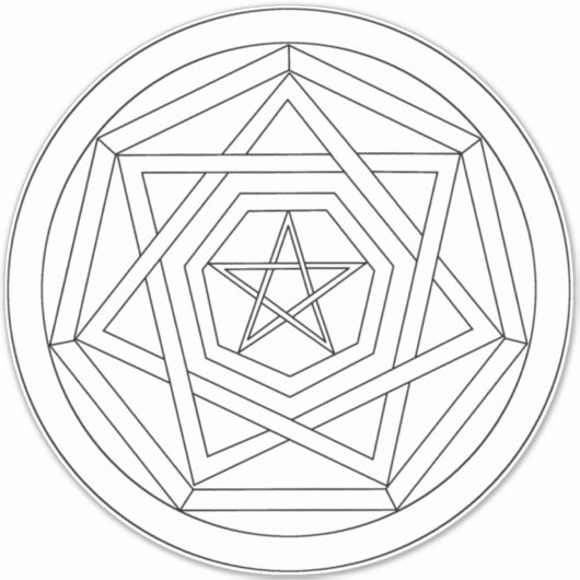 Machen Sie Ihren Sigil Sigillum Dei Aufkleber (Vorderseite)