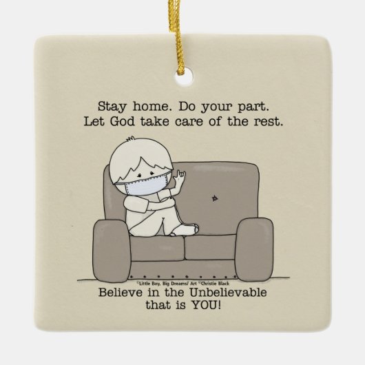 Machen Sie Ihren Teil Keramikornament (Vorderseite)