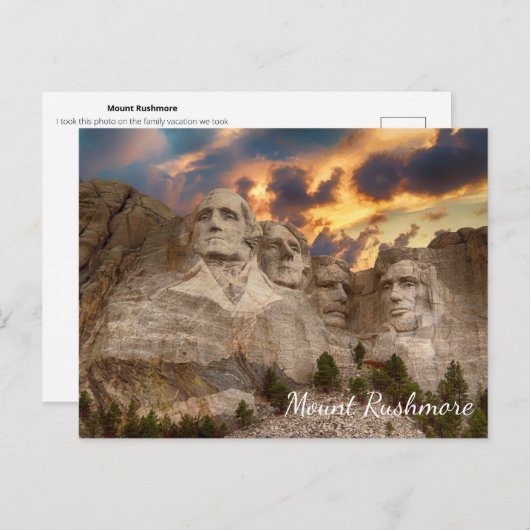 Machen Sie Ihren Urlaub Souvenir Foto Postkarte (Vorne/Hinten)