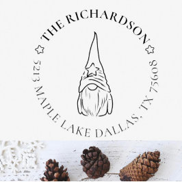 Machen Sie Ihren Urlaub Weihnachten Rücksendeadres Permastempel